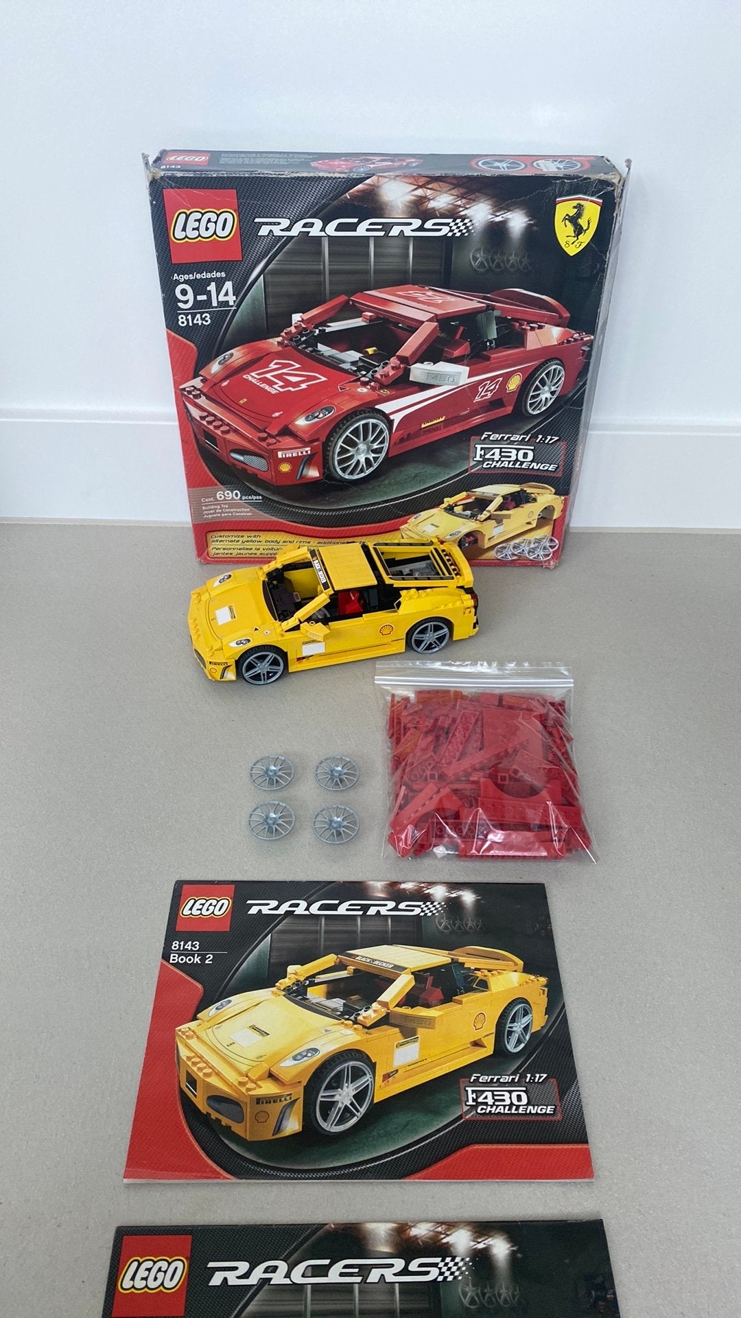 Lego 8143 Racers Ferrari F430 1:17, Ophalen of Verzenden, Zo goed als nieuw