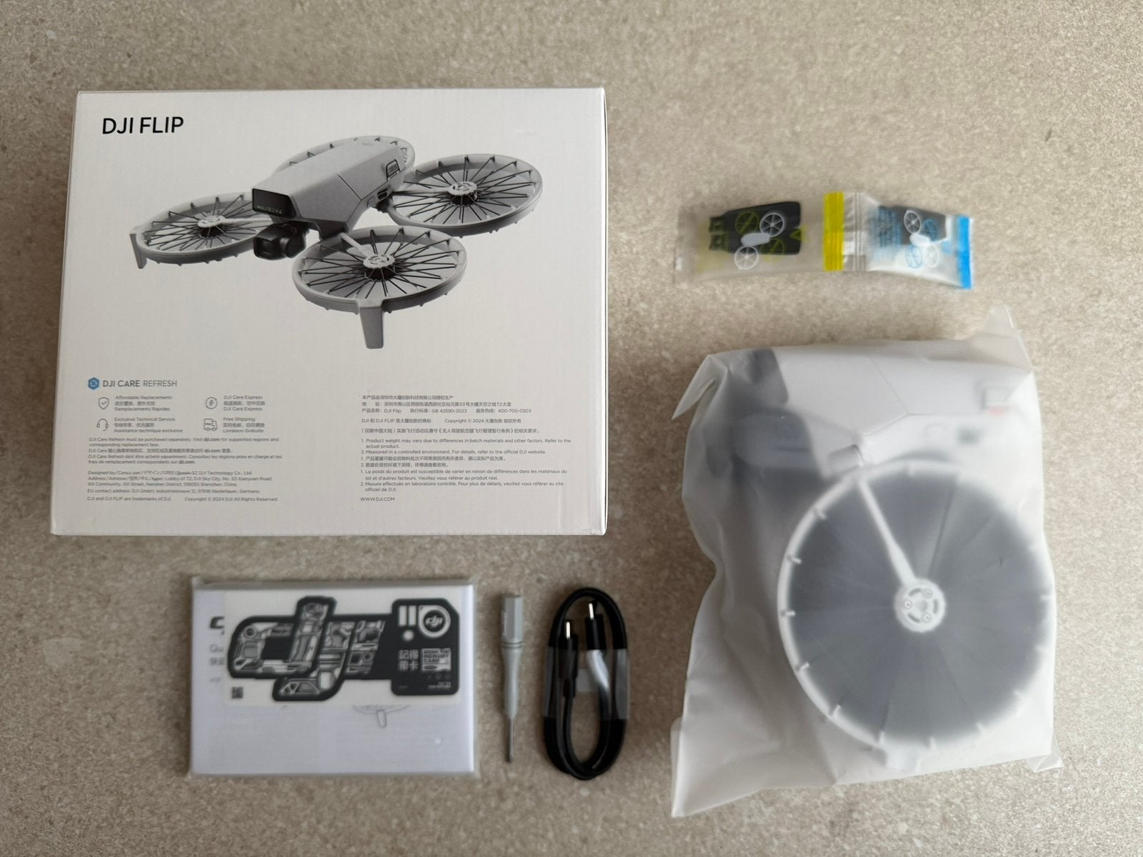 NIEUW in doos DJI FLIP met 2jr garantie en bon, Drone only!, Audio, Tv en Foto, Ophalen of Verzenden, Nieuw