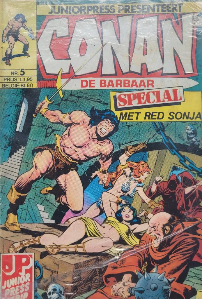 Conan de barbaar 4 x, Boeken, Stripboeken, Eén stripboek, Ophalen of Verzenden, Gelezen