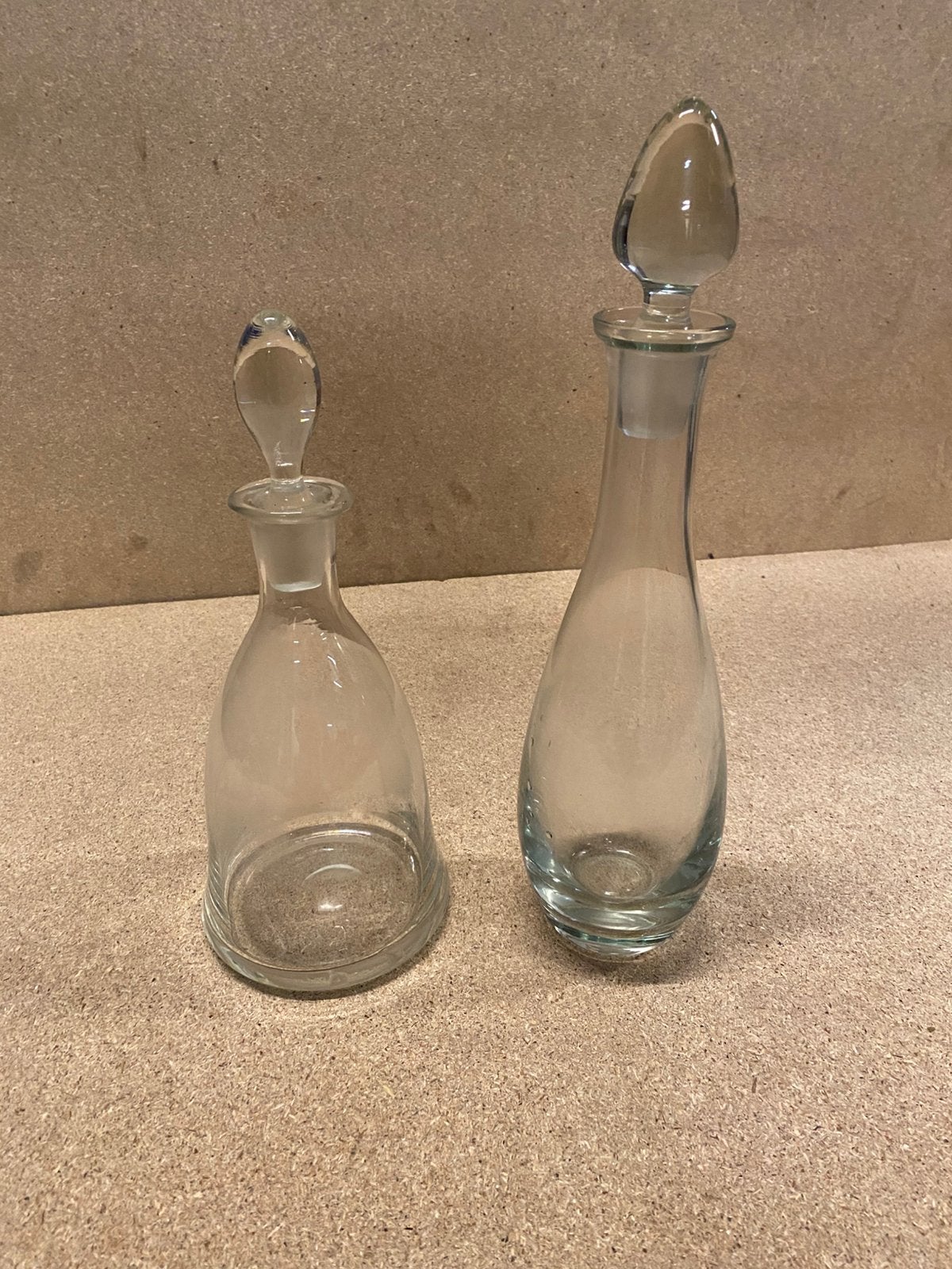 2 glazen flessen gebruikt, Ophalen of Verzenden