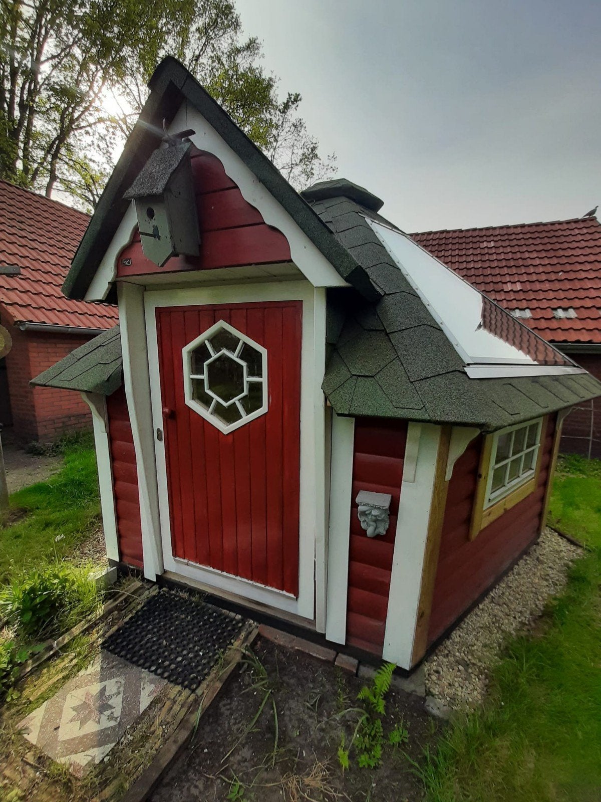 Tuinhuis: Finse Kota 3x3 m2 + groot dakraam, Ophalen of Verzenden, Zo goed als nieuw, Tuinhuis
