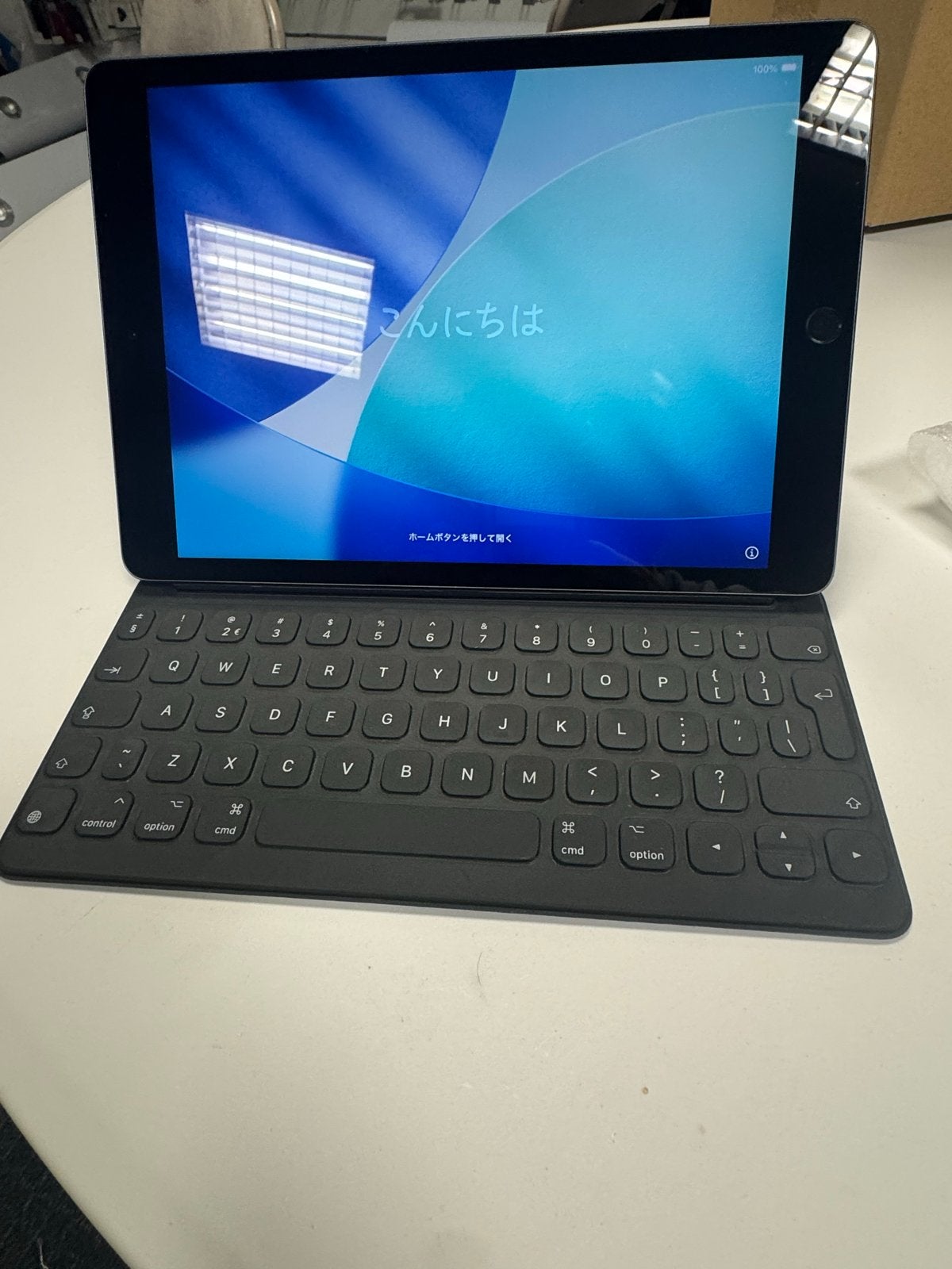 Apple iPad 9e generatie 256GB Wi-Fi Spacegrijs met keybord, Computers en Software, Apple iPads, 10 inch, Gebruikt, Apple iPad