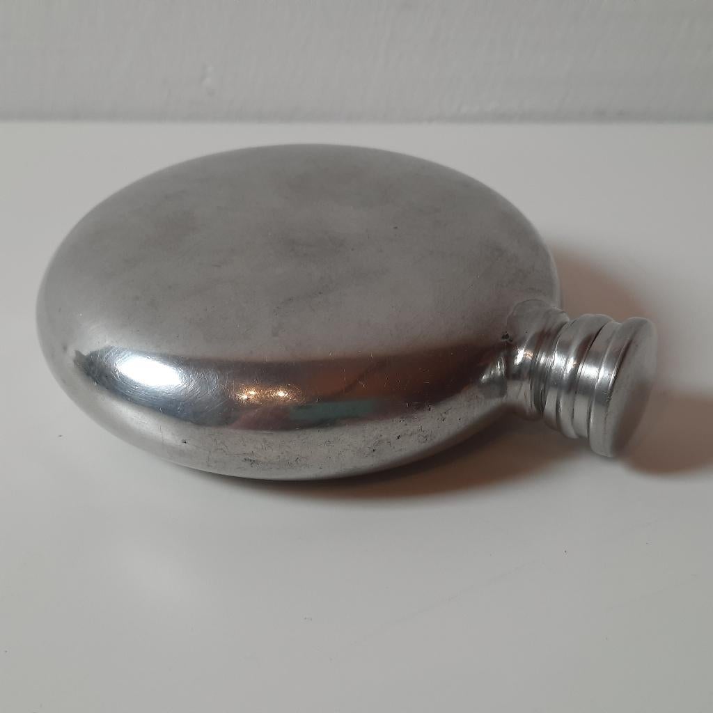 Heupflacon Made in Sheffield England platvink, Ophalen of Verzenden, Heren