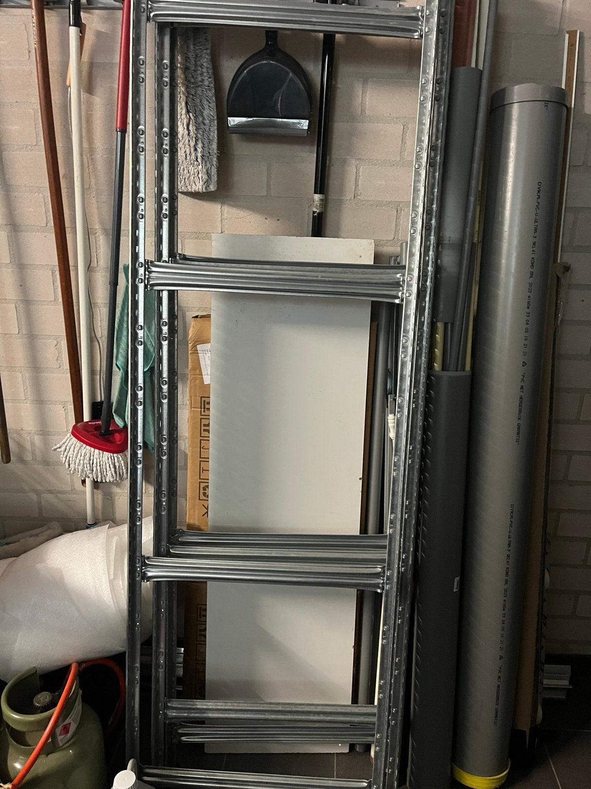 Aluminium demontabel wandrek 200x240x60cm, Ophalen