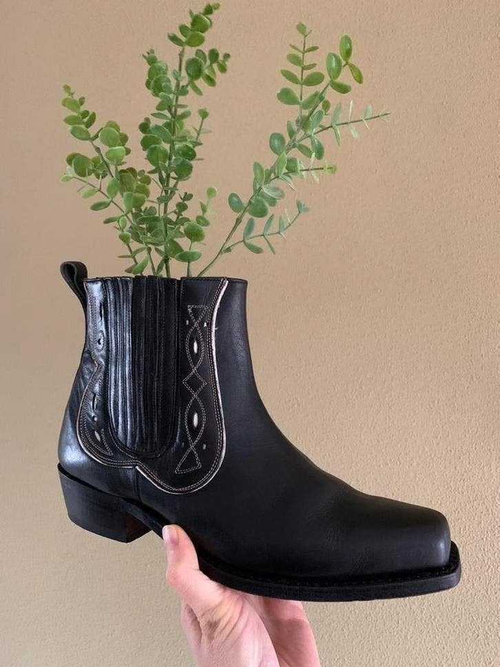 Cordones enkellaarsjes 40 western boots bohemian laarzen, -, Zwart, -, Lage of Enkellaarzen