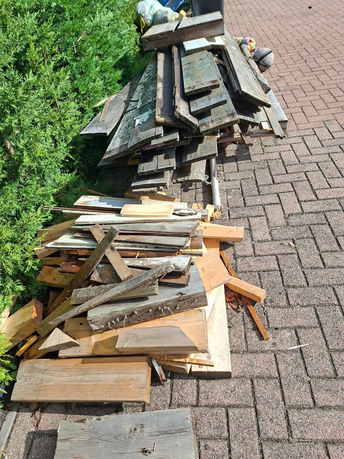 Gratis af te halen: stookhout, Ophalen, Gebruikt, Overige houtsoorten, Overige typen