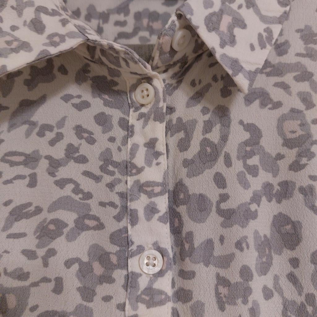 Oui dames blouse tijger print grijs, Kleding | Dames, Ophalen of Verzenden, Zo goed als nieuw, Grijs