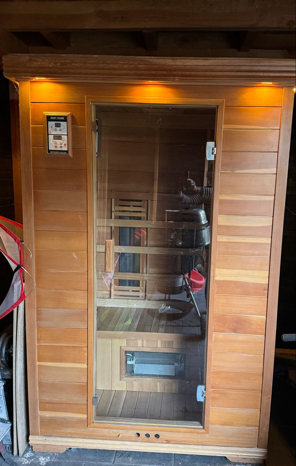 Infrarood sauna - New Trend, Sport en Fitness, Ophalen, Gebruikt, Infrarood, Complete sauna