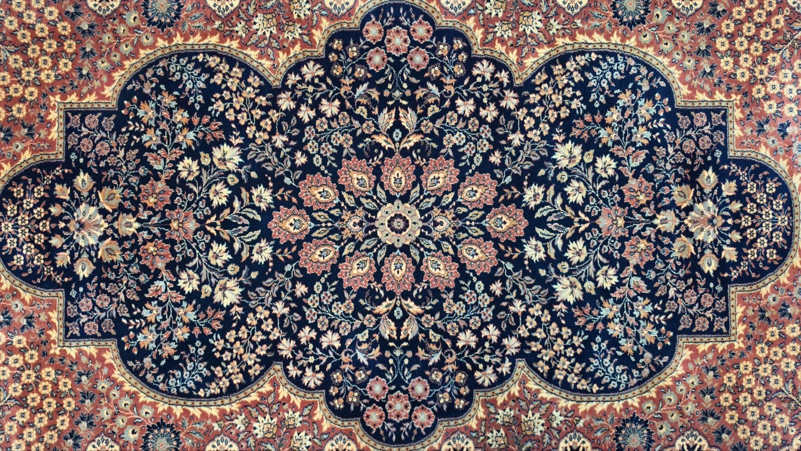 Vintage Perzisch wol Khorsabad vloerkleed darkblue 200x302cm, Blauw, 150 tot 200 cm, 200 cm of meer, Www.hypepopup.nl
