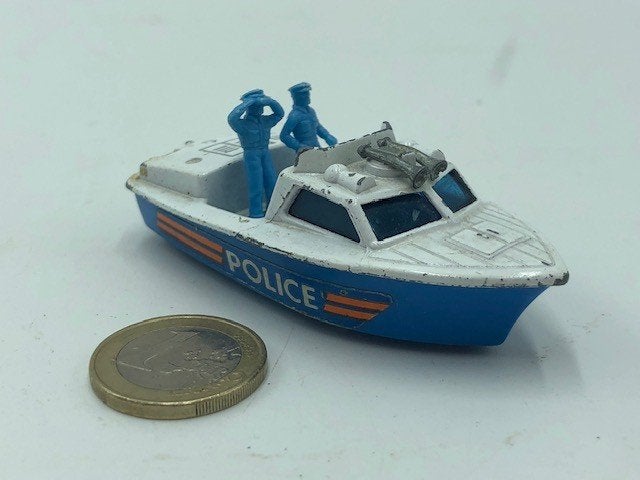Police Launch, Matchbox SuperFast by Lesney, Ophalen of Verzenden, Gebruikt, Overige typen