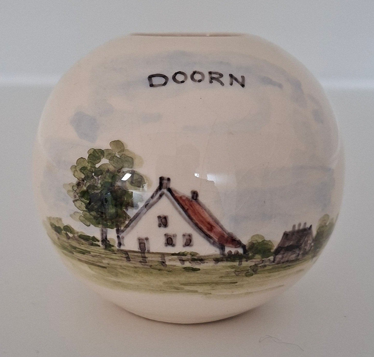 Souvenir vaasje Doorn - Handwerk Aurora Workum Holland, Ophalen of Verzenden