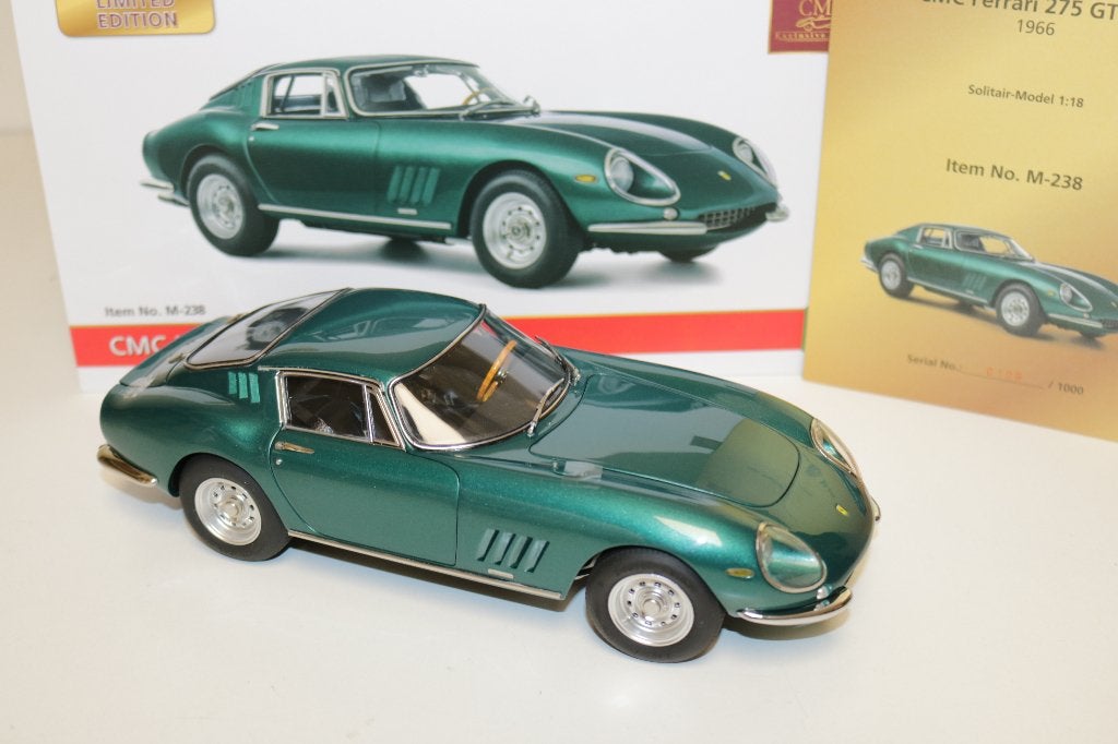 CMC 1:18 Ferrari 275 GTB/C green item M-238 Limited model, Hobby en Vrije tijd, Modelauto's | 1:18, Nieuw, Auto, Overige merken