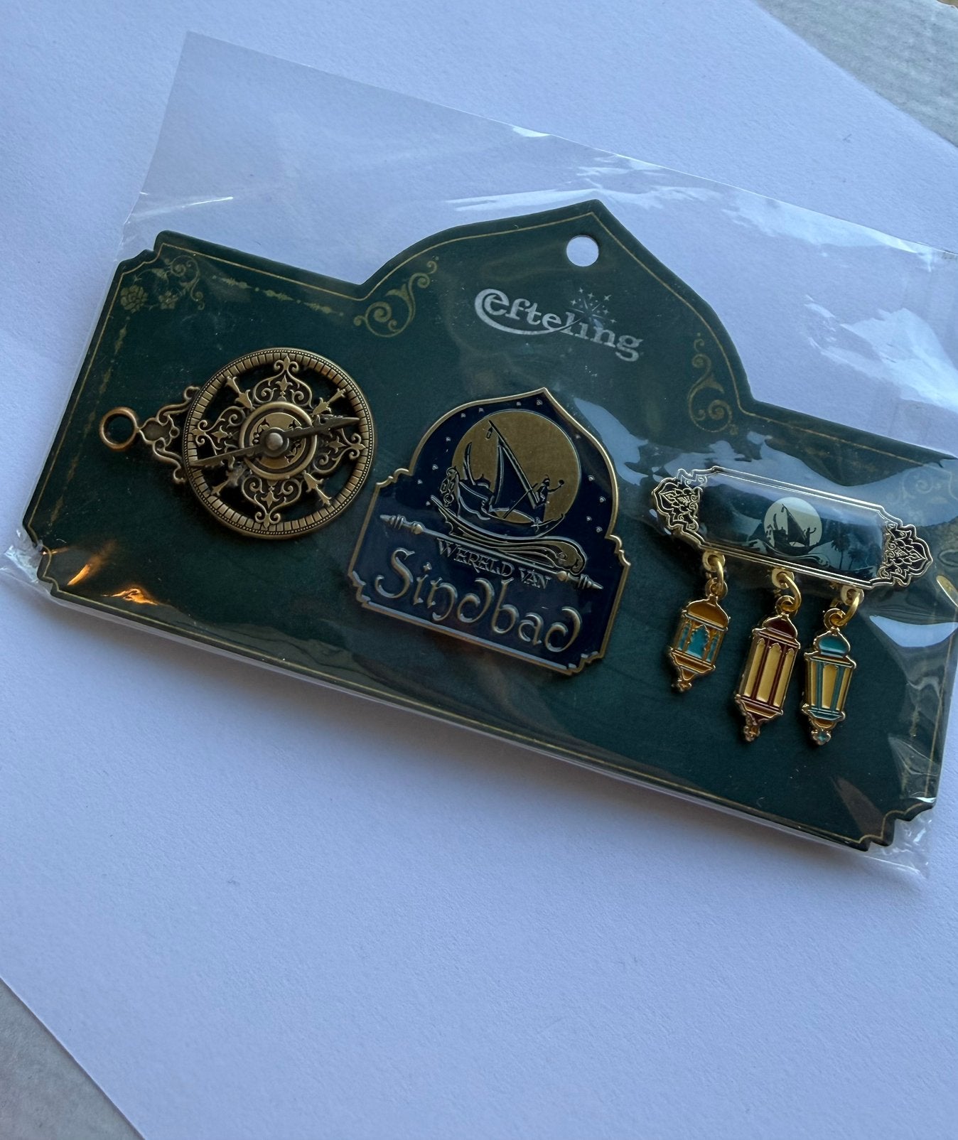 Efteling Sindbad Pinset, Ophalen of Verzenden, Nieuw, Overige onderwerpen, Speldje of Pin