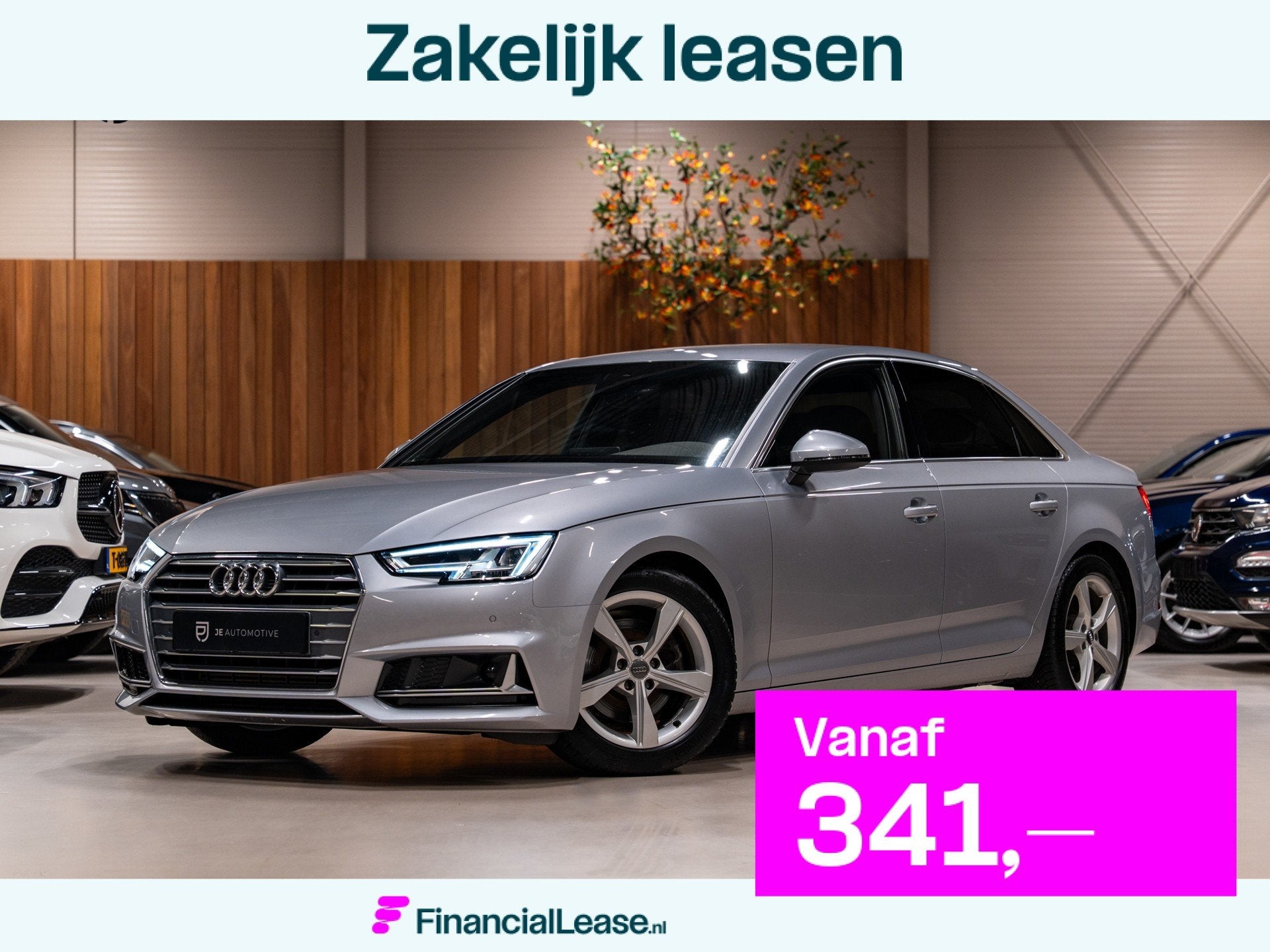 Audi A4 Limousine 2.0 TFSI MHEV S-Tronic Pro Line, Virtual C, Stof, Gebruikt, Zwart, 4 cilinders
