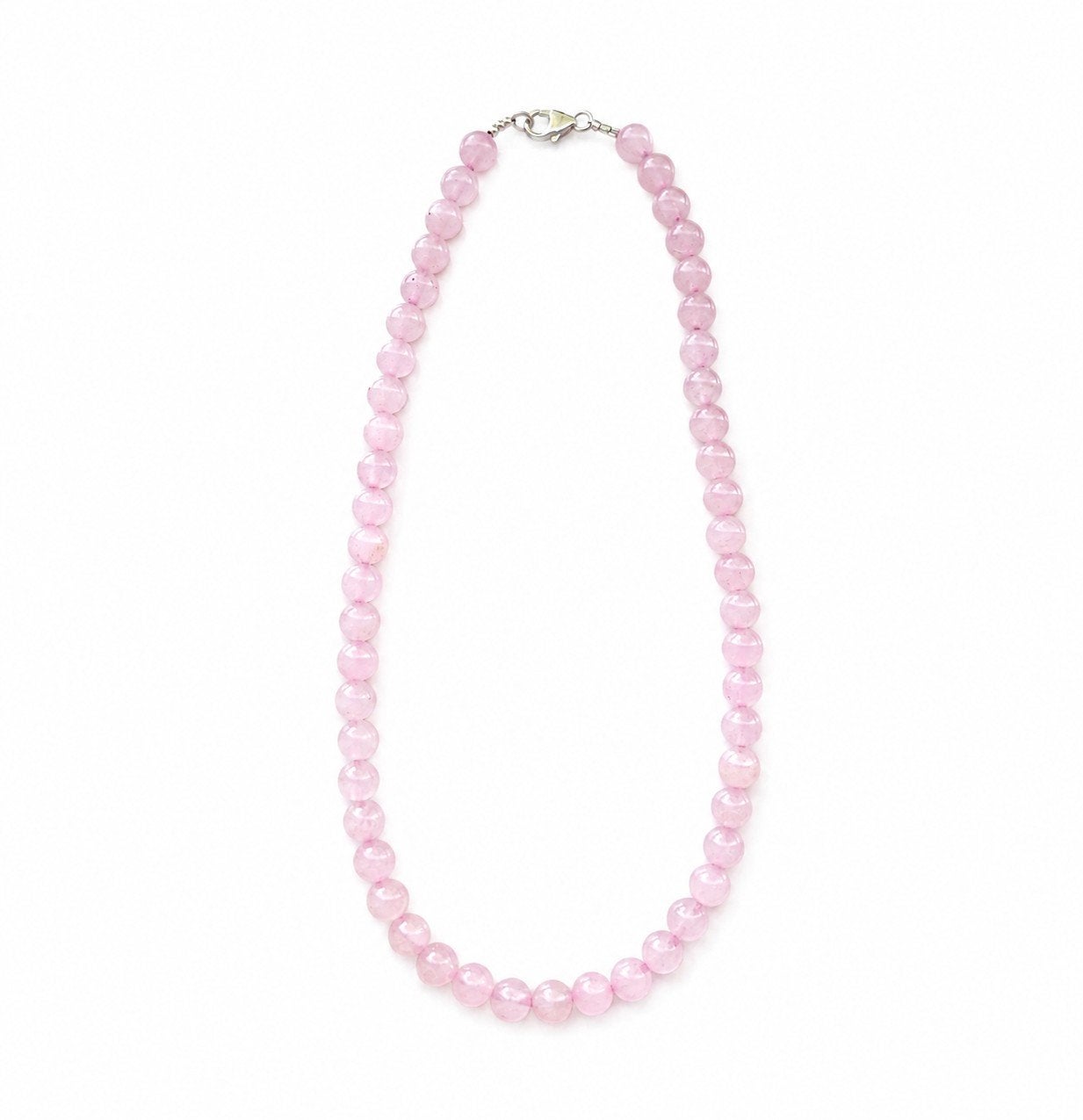 Rozenkwarts kralen ketting, Sieraden, Tassen en Uiterlijk, Kettingen, Verzenden, Nieuw, Steen of Mineraal, Roze