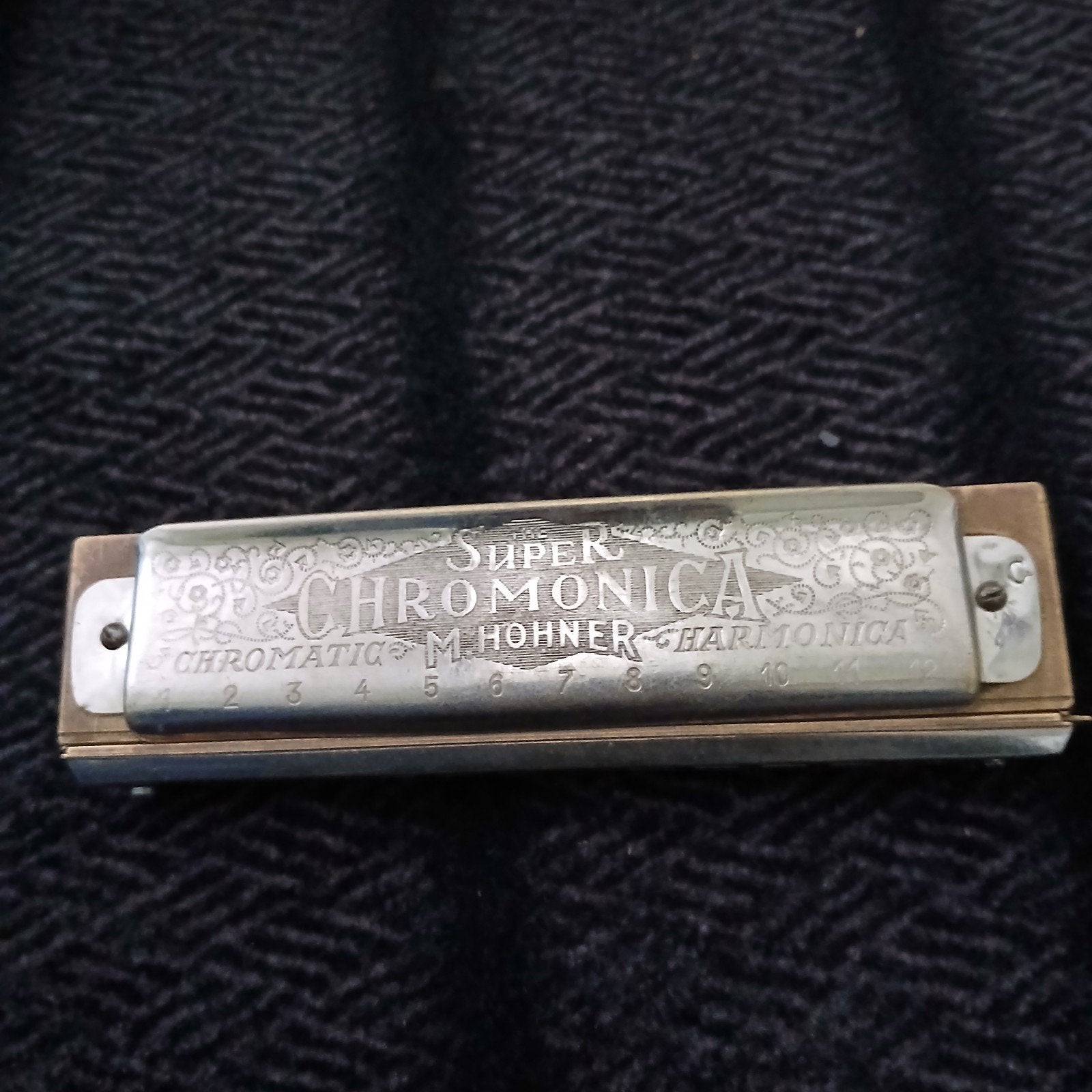 M. Hohner Super Chromonica Chromatische Mondharmonica, Ophalen of Verzenden, Gebruikt, Chromatisch, Overige typen