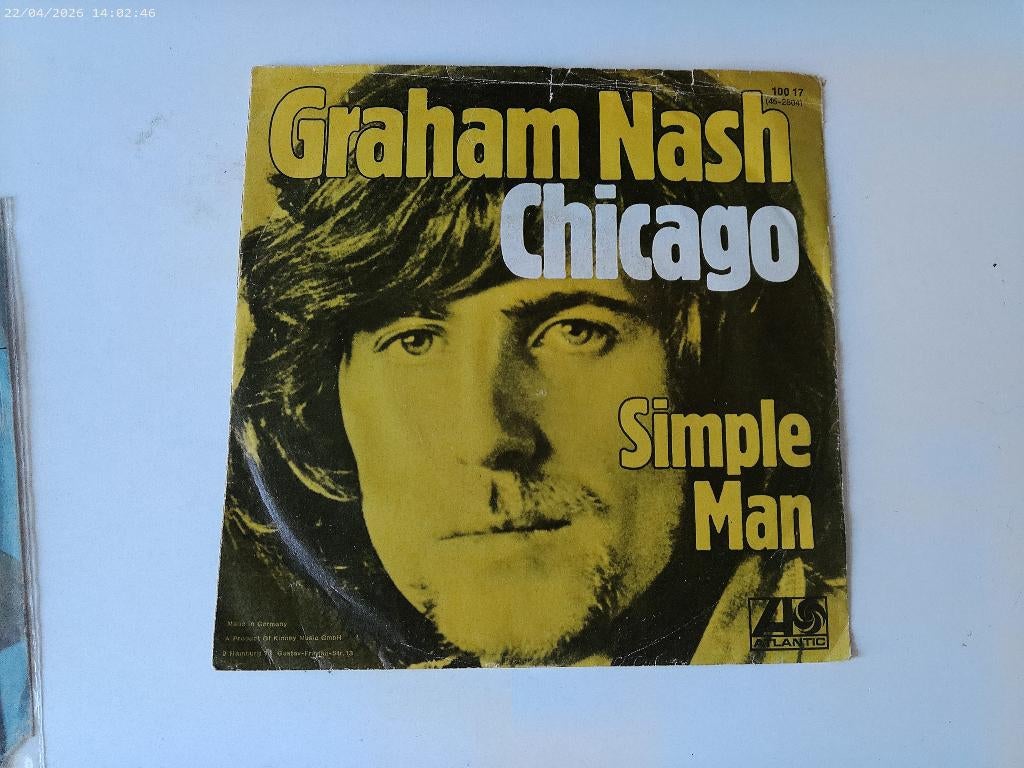 Graham Nash - Chicago / Simple man, Fotohoes, Ophalen of Verzenden, Gebruikt, Rock en Metal