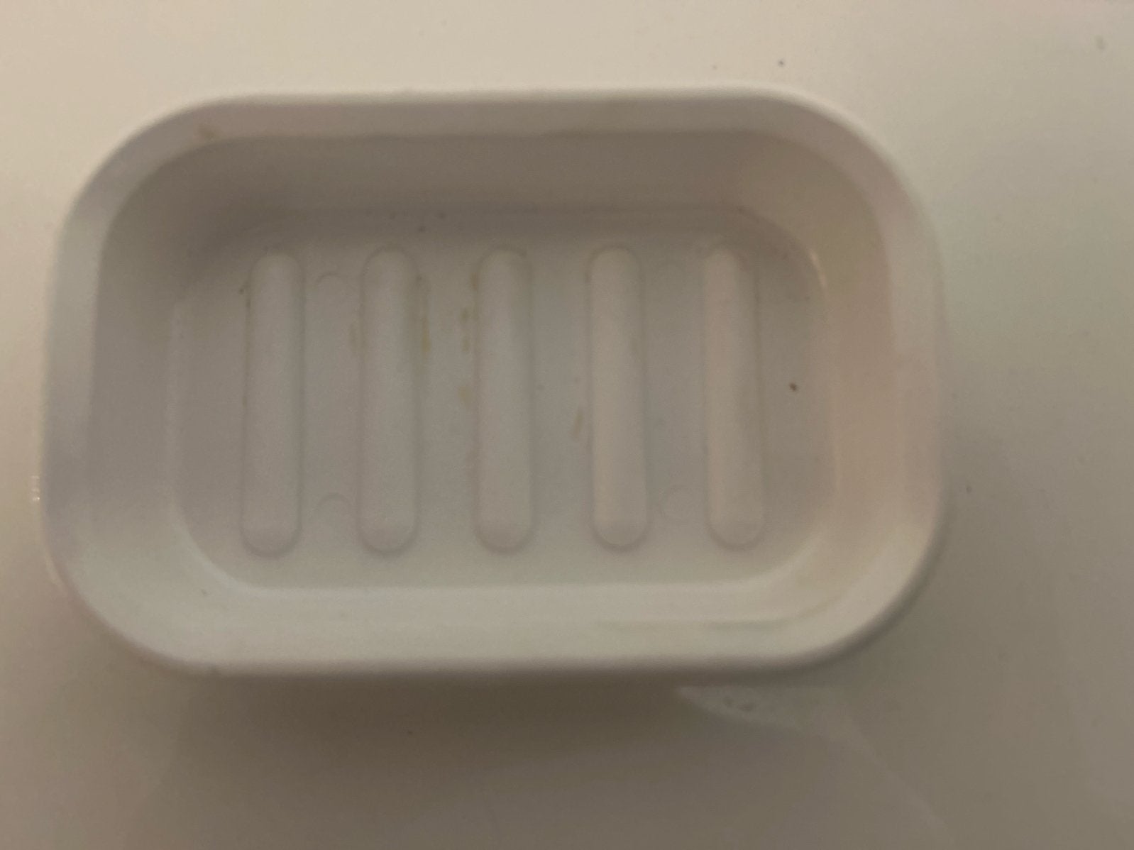 Zeepbakje wit - 13x9 cm - Zo goed als nieuw, Ophalen of Verzenden, Zo goed als nieuw, Wit, Zeepdispenser/zeepbakje