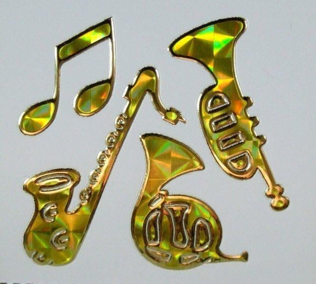 Sticker BLAASINSTRUMENTEN en MUZIEKNOOT, Muziek en Instrumenten, Instrumenten | Toebehoren, Ophalen of Verzenden, Nieuw, Trompet