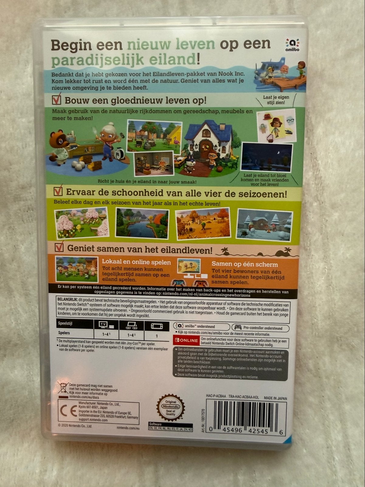 Animal Crossing: New Horizons (Nintendo Switch), Ophalen, Met games, Zo goed als nieuw, Zonder controller