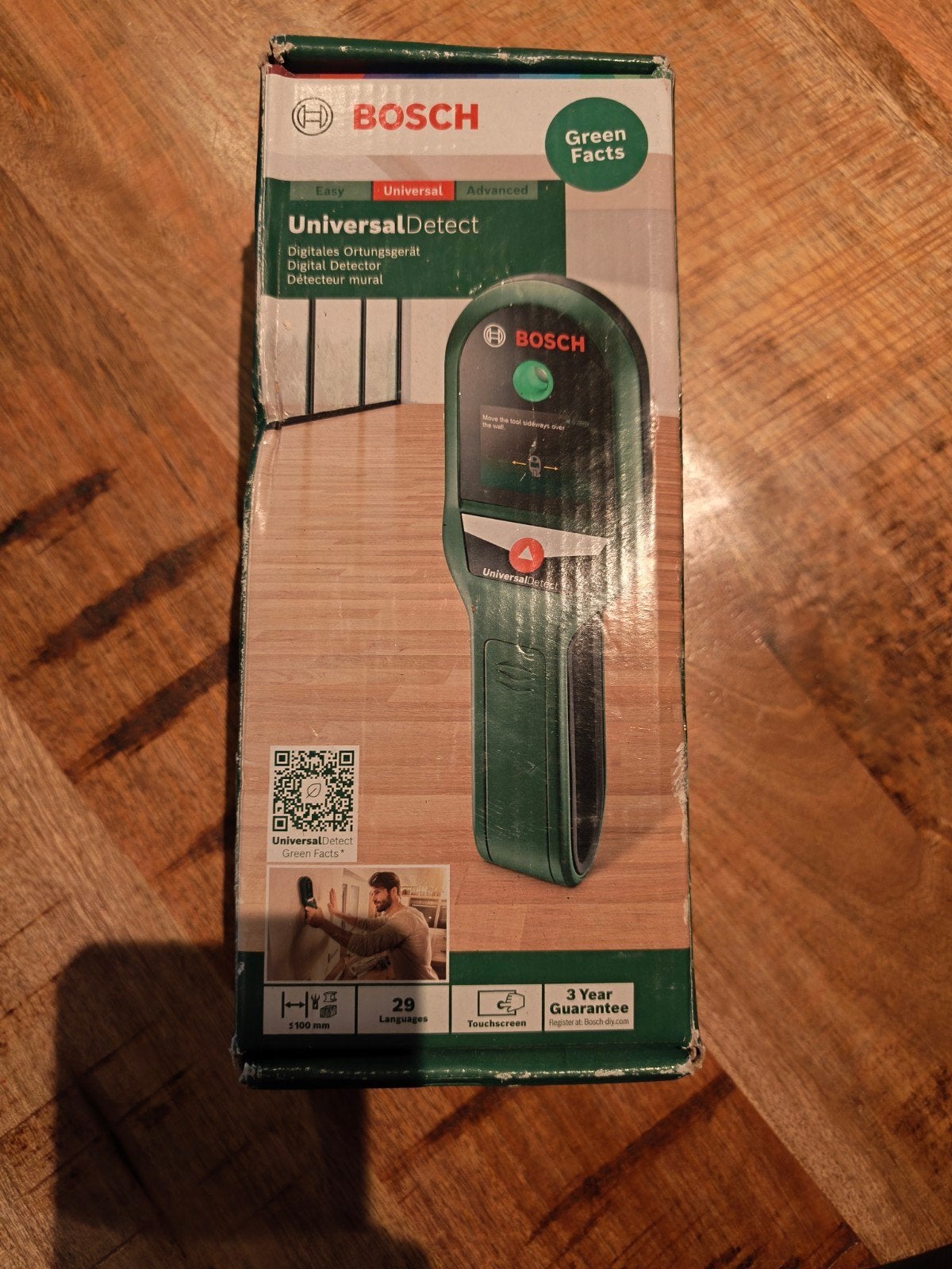 Bosch UniversalDetect Digitale Detector - Zo goed als nieuw, Doe-het-zelf en Verbouw, Meetapparatuur, Zo goed als nieuw, Overige meters