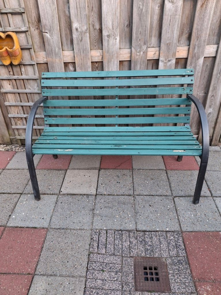 Tuinbank, Ophalen, Gebruikt, Hout