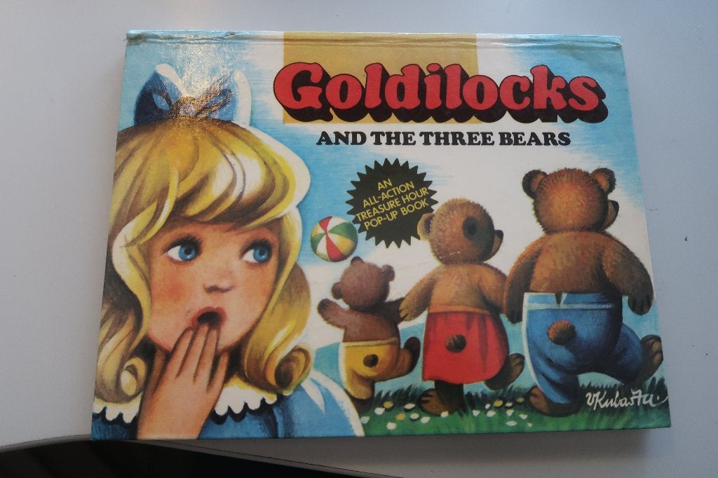 pop-upboek Kubasta goldilocks and the three bears-1977, Boeken, Gelezen, Fictie algemeen, Kubasta, Ophalen of Verzenden