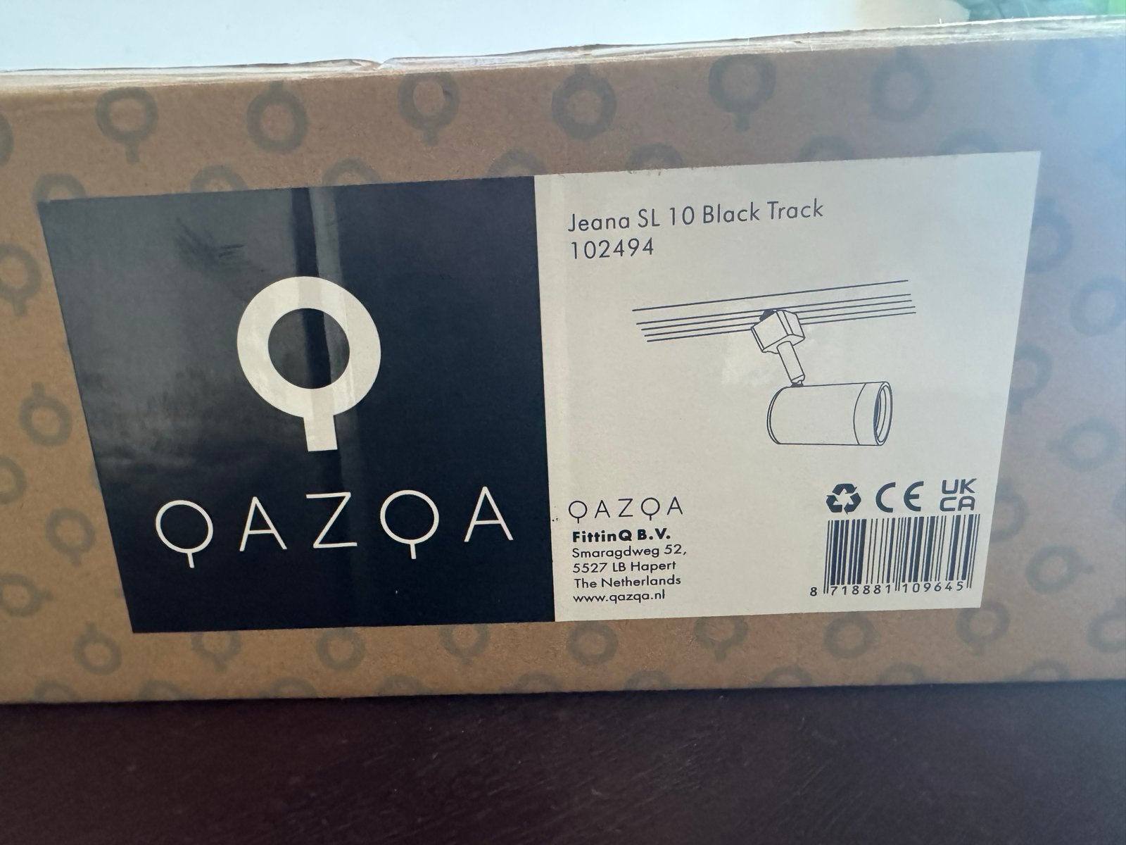 Qazqa Jeana SL 10 Black Track 102949 - Nieuw in doos, Huis en Inrichting, Ophalen, Zwart, Nieuw, Qazqa