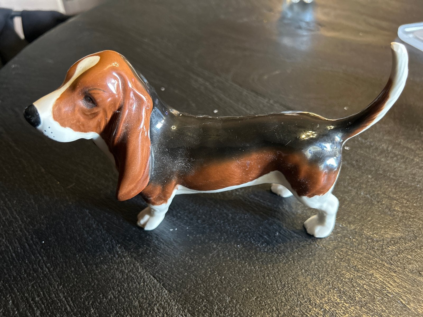 Vintage Beswick Basset Hound beeldje, Ophalen of Verzenden, Gebruikt, Hond of Kat, Beeldje of Figuurtje