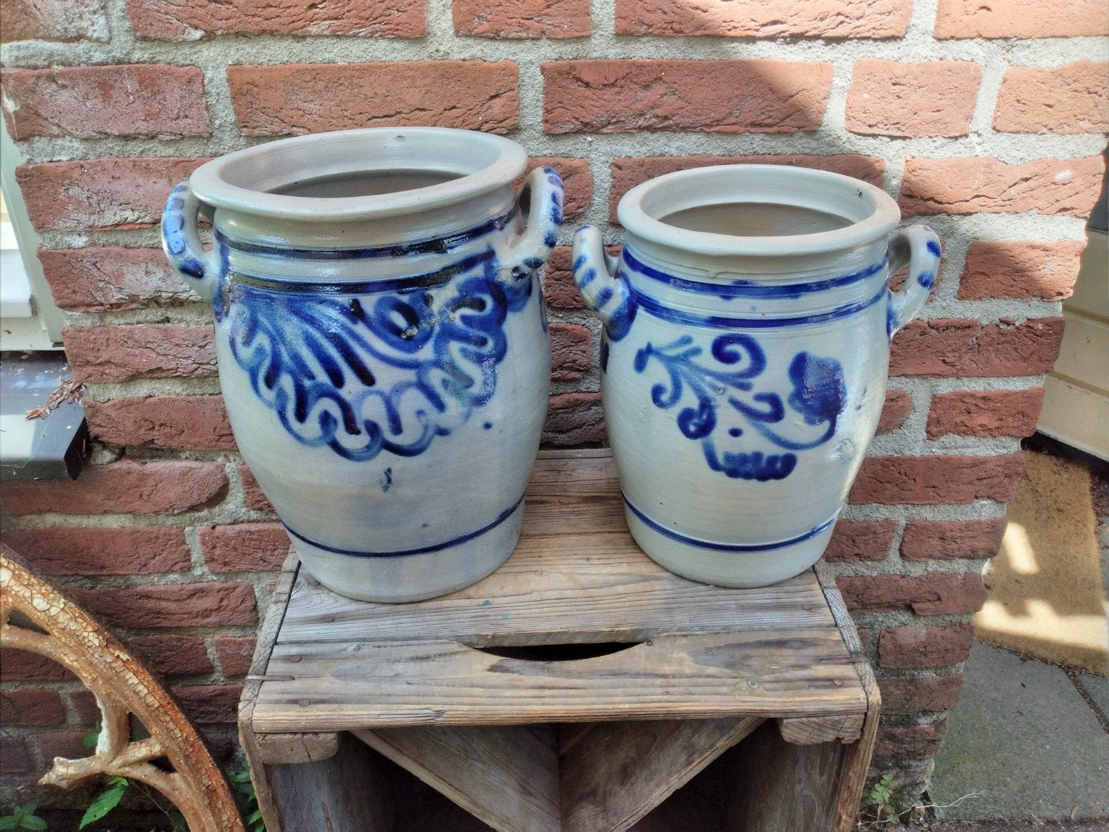 12 antieke aardewerk steengoed Keulse potten, Antiek en Kunst, Antiek | Keramiek en Aardewerk, Ophalen