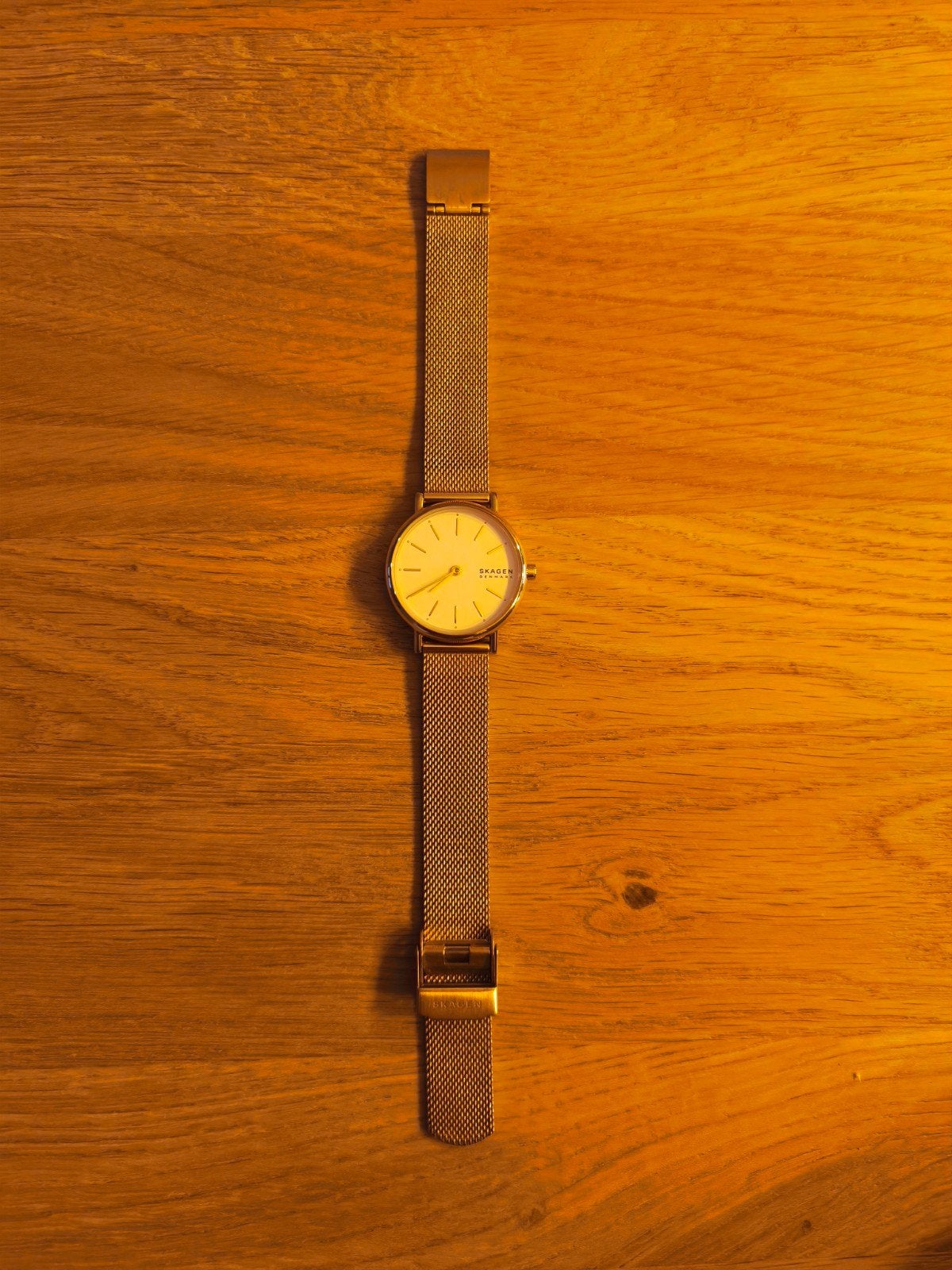 Skagen Signatur Dameshorloge Goud SKW2693, Sieraden, Tassen en Uiterlijk, Horloges | Dames, Overige merken, Staal, Staal, Polshorloge