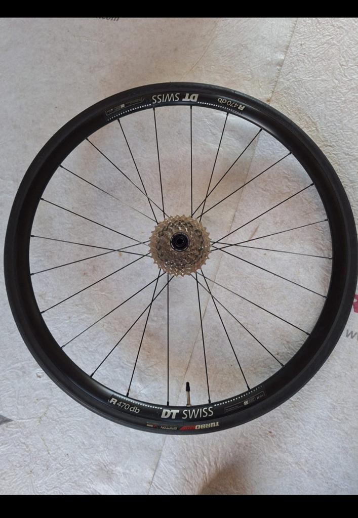 Racefiets wielset, DT Swiss R470db velgen, incl. cassette, Fietsen en Brommers, Ophalen of Verzenden, Racefiets