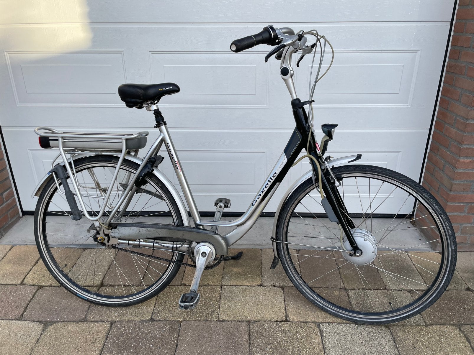 Gazelle Orange elektrische fiets Frame 57cm 7 versnellingen, 55 tot 59 cm, Ophalen, Gebruikt, Gazelle