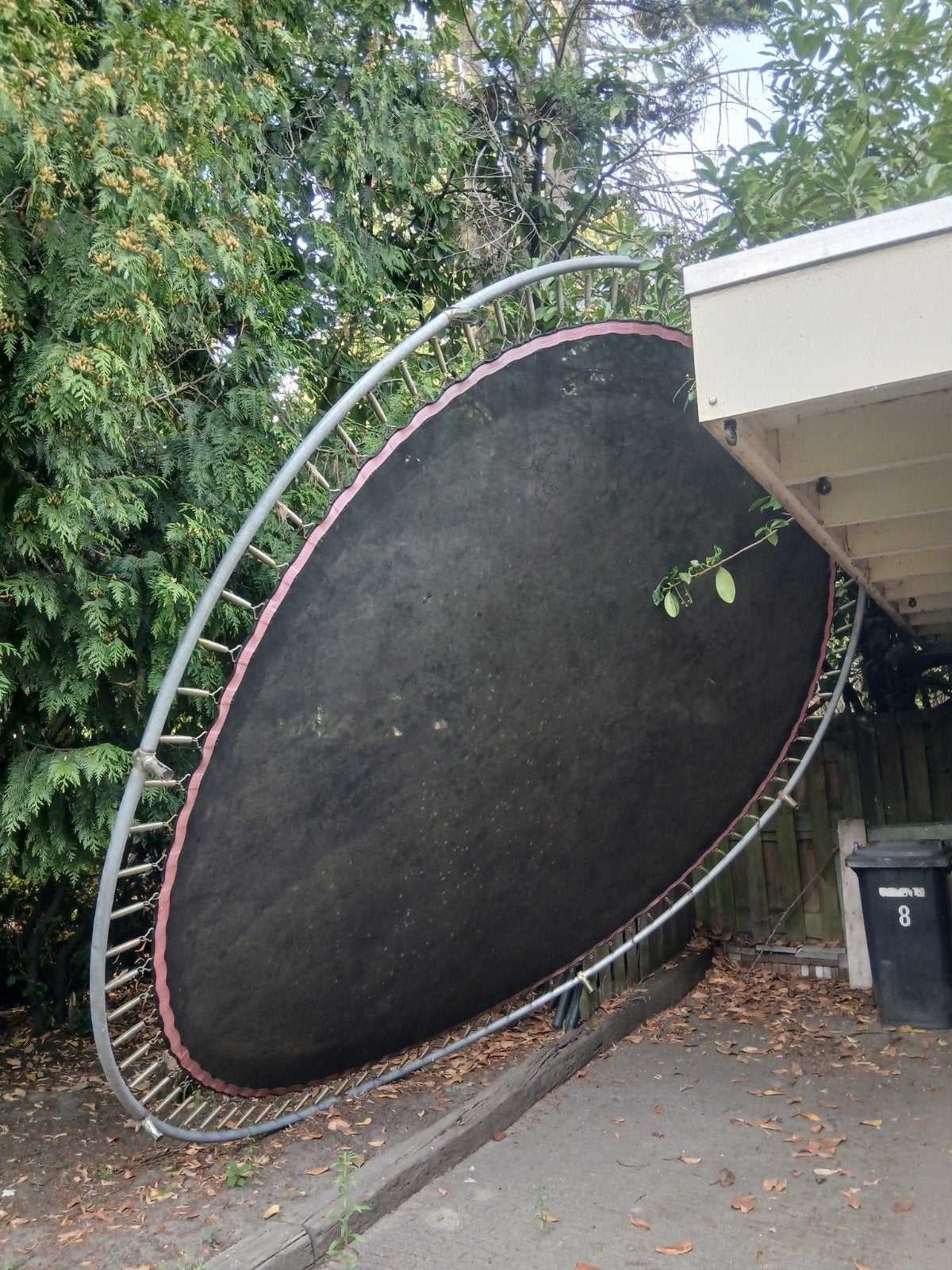 Grote inground trampoline 4.20m - Zo goed als nieuw, Ophalen, Zo goed als nieuw