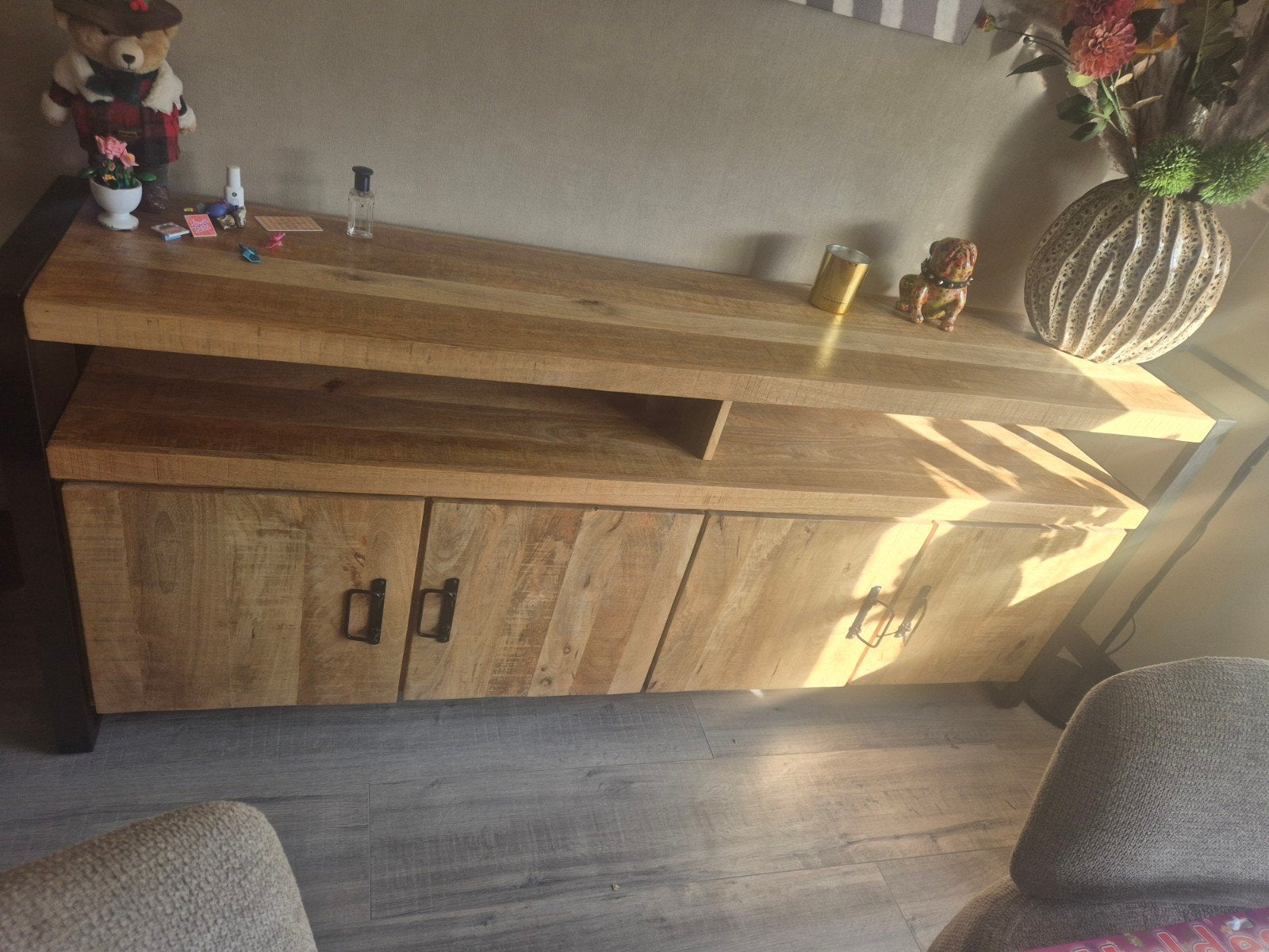 mango houten dressoir, Ophalen, Zo goed als nieuw, 25 tot 50 cm, 150 tot 200 cm