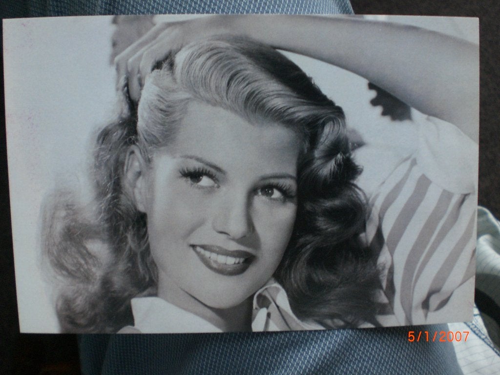 kaart Rita Hayworth 9, Ophalen of Verzenden, 1980 tot heden, Ongelopen, Sterren en Beroemdheden