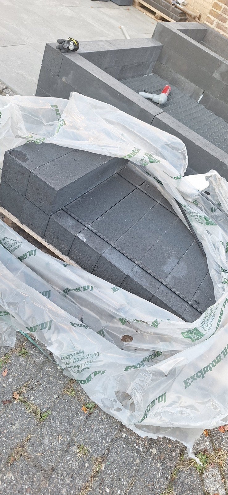 Stapelblokken antraciet 121260, Tuin en Terras, Ophalen, Overige typen, Nieuw, Minder dan 5 m²