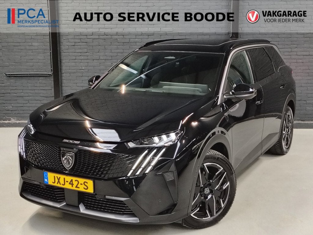 Peugeot 5008 1.2 Hybrid (136 pk) GT - 7-zits - schuifdak - a, Auto's, Peugeot, 136 pk, Gebruikt, 1199 cc, 7 stoelen