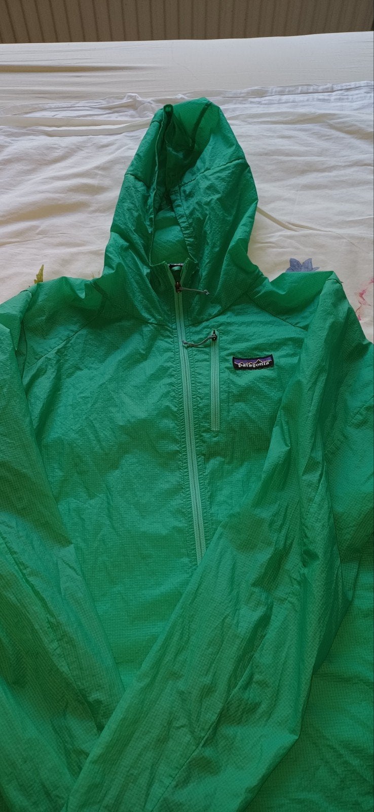 patagonia houdini jacket dames xl kleur mintgroen groen, Ophalen of Verzenden, Zo goed als nieuw, Regenjas