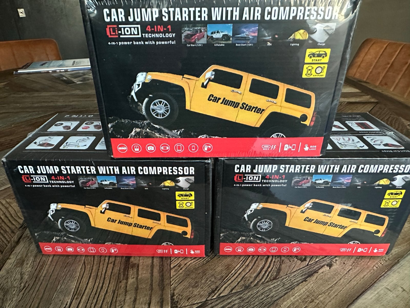 Car Jump Starter met Luchtcompressor 4-in-1 (Nieuw), Ophalen, Nieuw