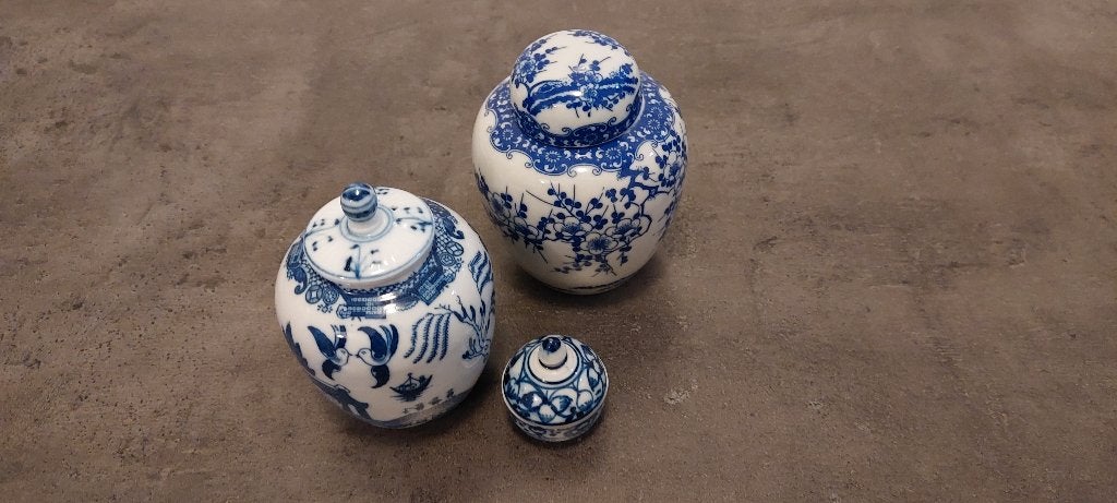3 gemberpotjes, Ophalen of Verzenden