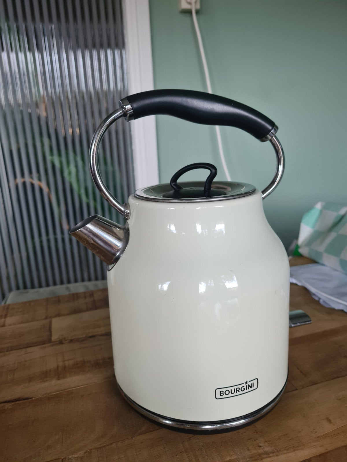 Waterkoker Bourgini, Witgoed en Apparatuur, 1 tot 2 liter, Ophalen of Verzenden, Gebruikt