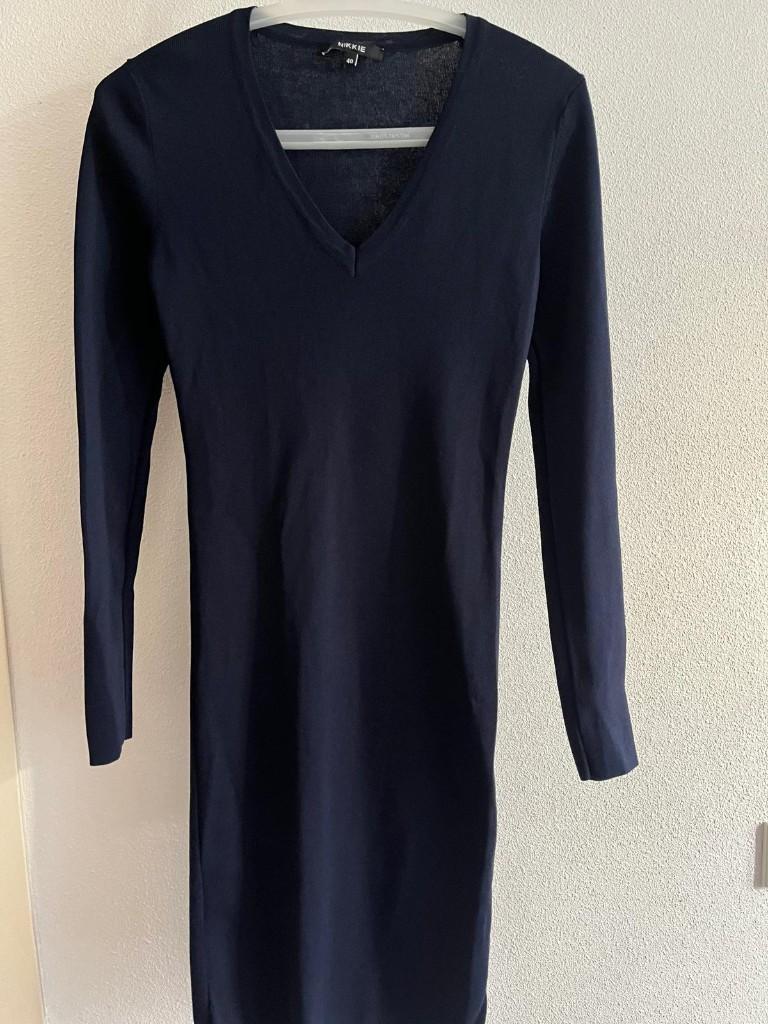 Nikkie jurk (maat 40), Maat 38/40 (M), Blauw, Ophalen of Verzenden, Zo goed als nieuw