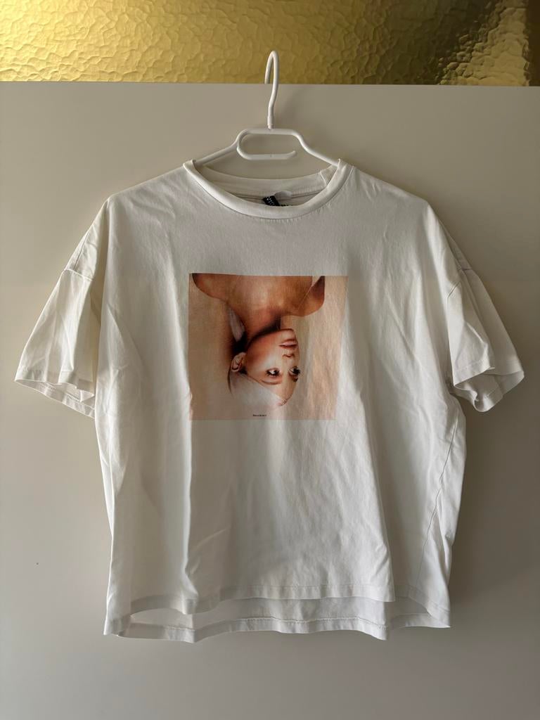 Ariana Grande Sweetener H&M T-shirt Maat S, Wit, Ophalen of Verzenden, Korte mouw, Maat 36 (S)