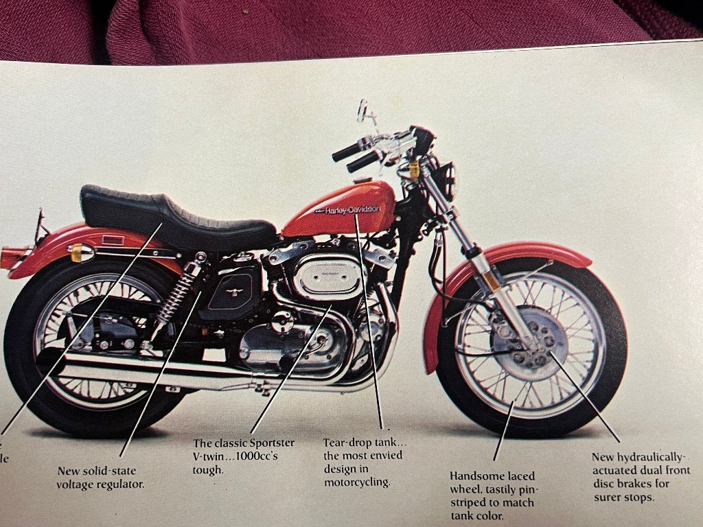 AMF Harley-Davidson Sportster tank 1977, Motoren, Onderdelen | Harley-Davidson, Ophalen, Gebruikt