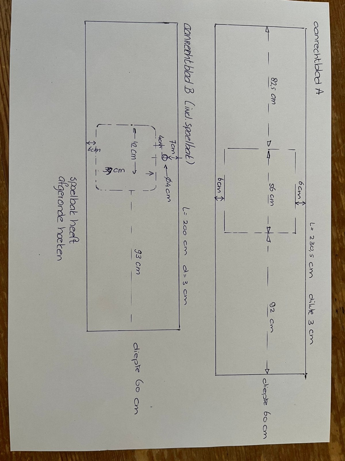 2x zwart granieten keukenwerkblad, Ophalen, Gebruikt, Zwart, 200 cm of meer