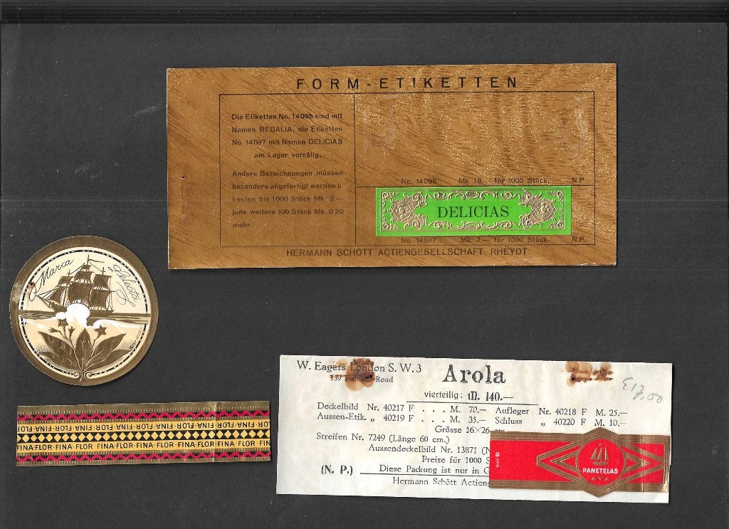 Etiket scan V5403, Ophalen of Verzenden, Gebruikt, Sigarenbandjes