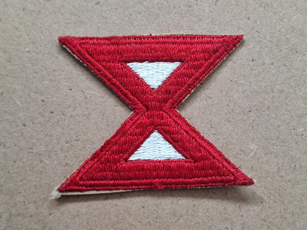 WWII US 10th army patch, Verzenden, Amerika, Embleem of Badge
