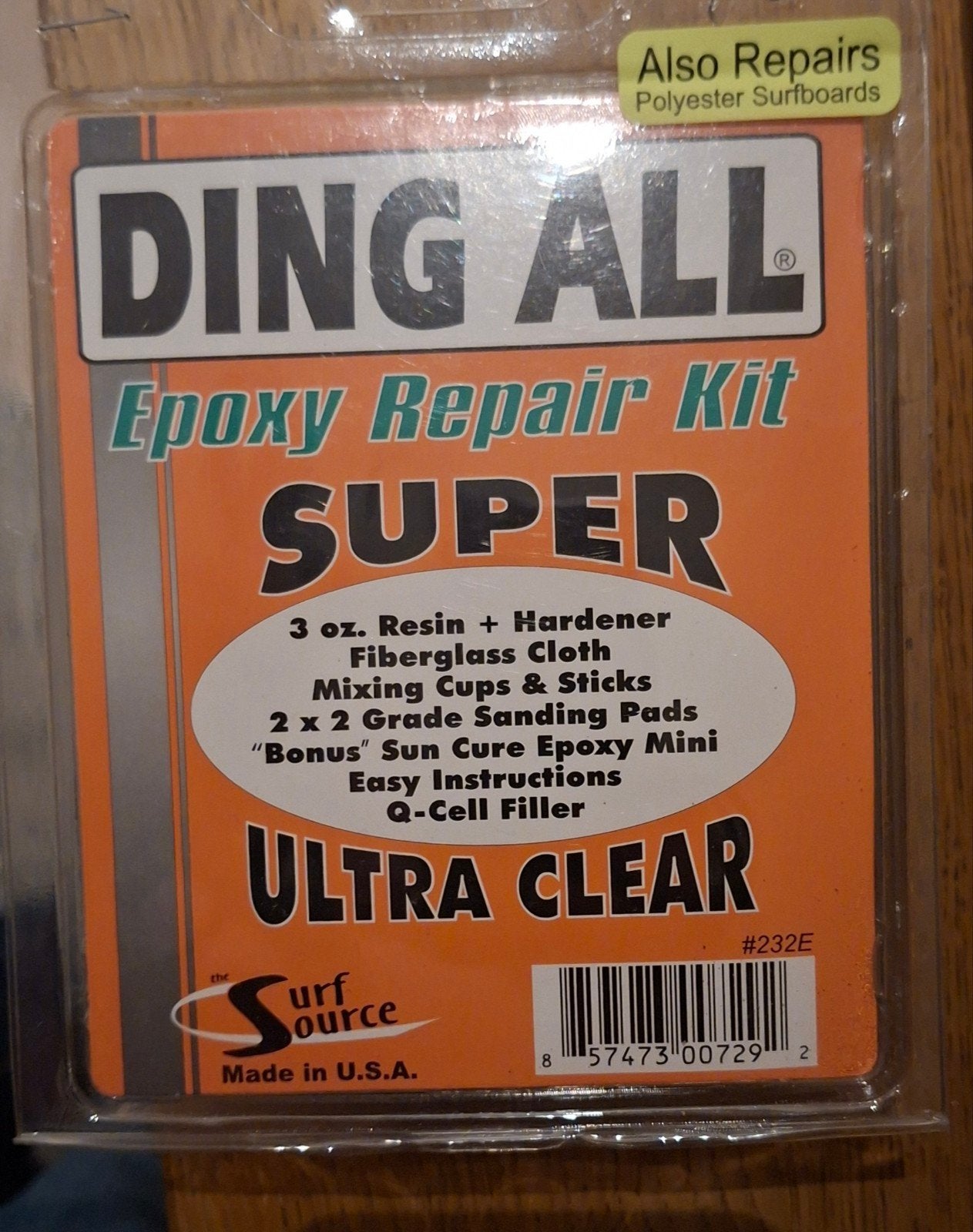 Ding All Epoxy Reparatie Kit Super Ultra Clear, Ophalen of Verzenden, Nieuw, Onderhoud en Reparatie