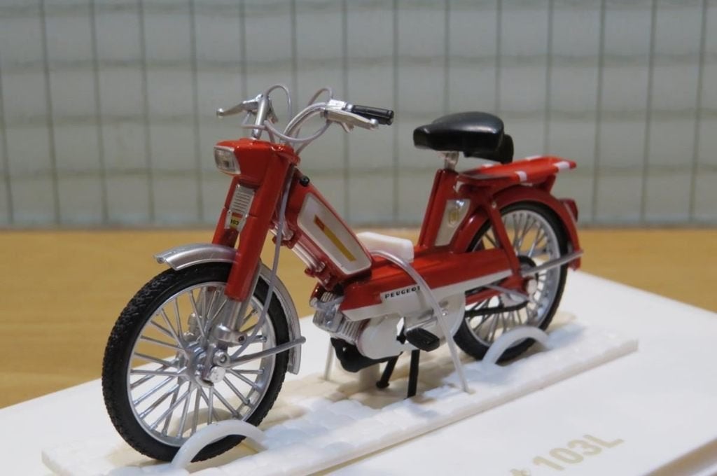Peugeot 103 L brommer 1:18 Norev 182047, MayCheong, Nieuw, Norev, Ophalen of Verzenden